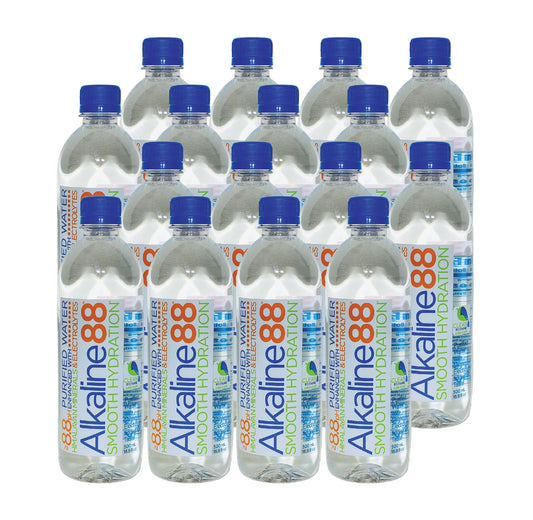 Alkaline88 Purified Water- 500mL (16.9 Fl oz) (16 Bottles)