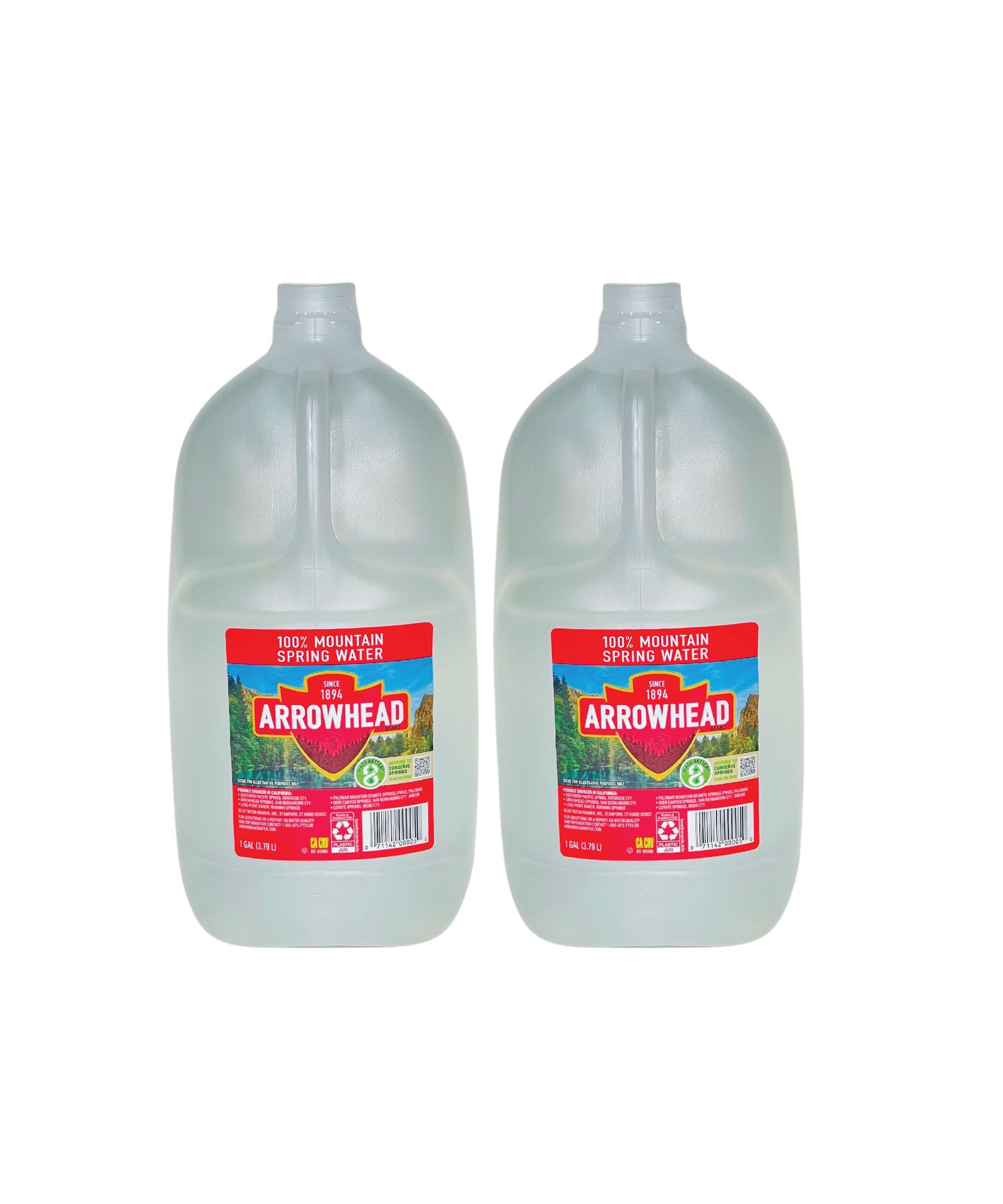 Arrowhead Mountain Spring Water- 1 Gallon (3.78L) (2 Bottles)