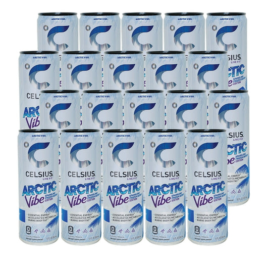 CELSIUS- Artic Vibe Sparkling Frozen Berry Edition (12 Fl oz) (20 Cans)