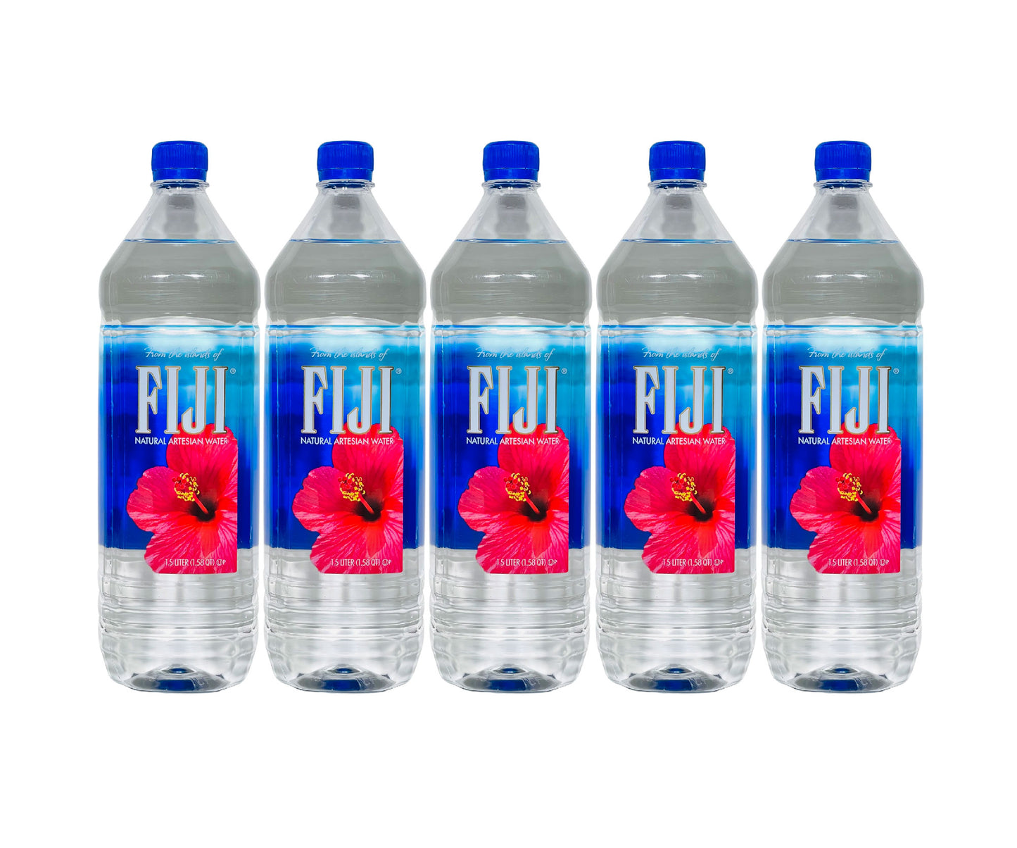 FIJI Natural Artesian Water- 1.5L (50.7 Fl oz) (5 Bottles)