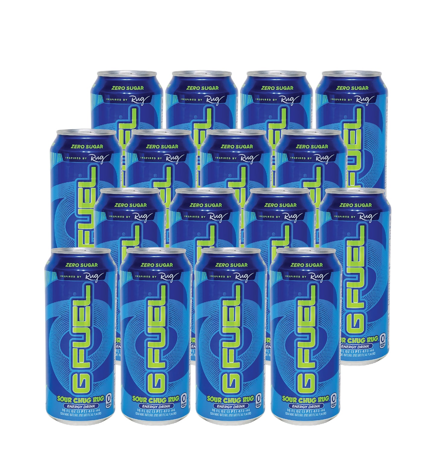 G Fuel Energy- Sour Chug Rug (16 Fl oz) (16 Cans)