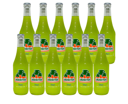 Jarritos- Lime (12.5 Fl oz) (12 Glass Bottles)