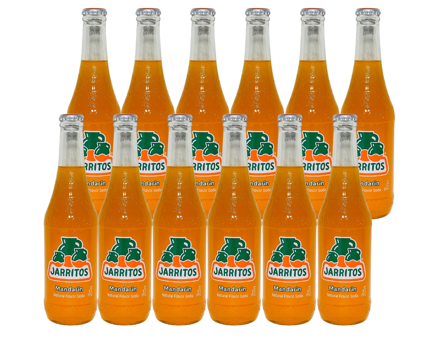 Jarritos- Mandarin (12.5 Fl oz) (12 Glass Bottles)