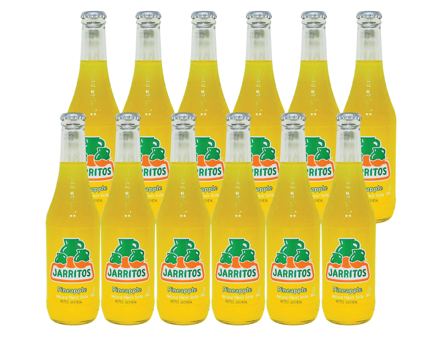 Jarritos- Pineapple (12.5 Fl oz) (12 Glass Bottles)