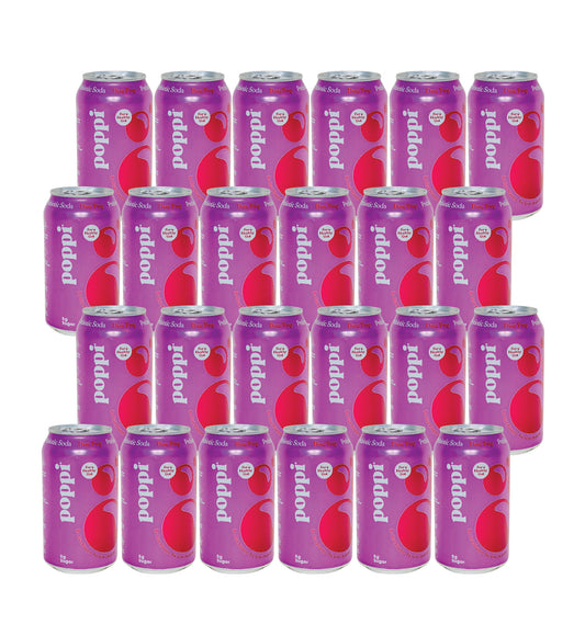 Poppi Prebiotic Soda- Doc Pop (12 Fl oz) (24 Cans)