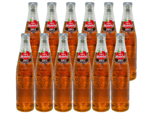 Sidral Mundet- Apple (12 Fl oz) (12 Glass Bottles)