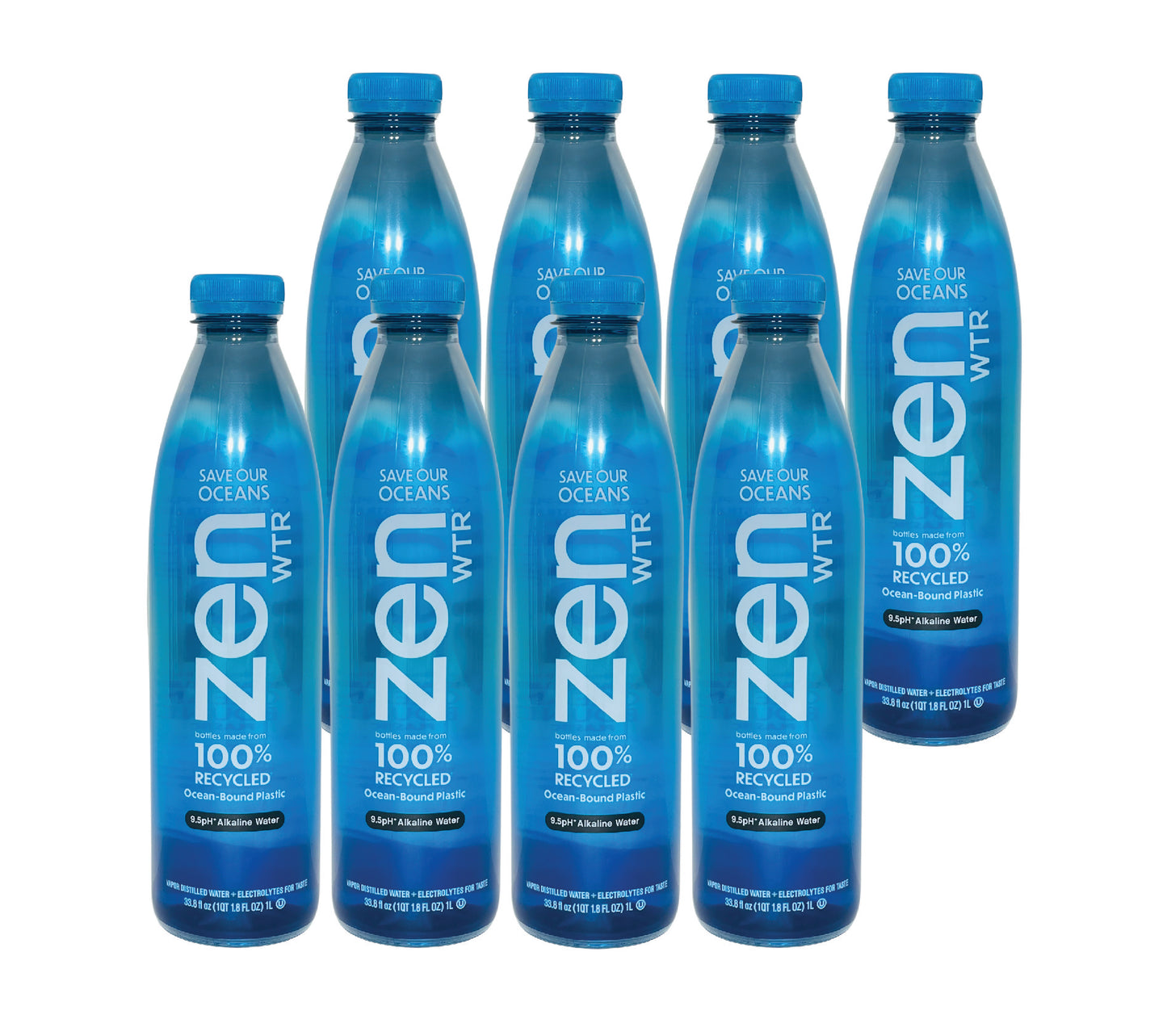 ZenWTR- 1L (33.8 Fl oz) (8 Bottles)